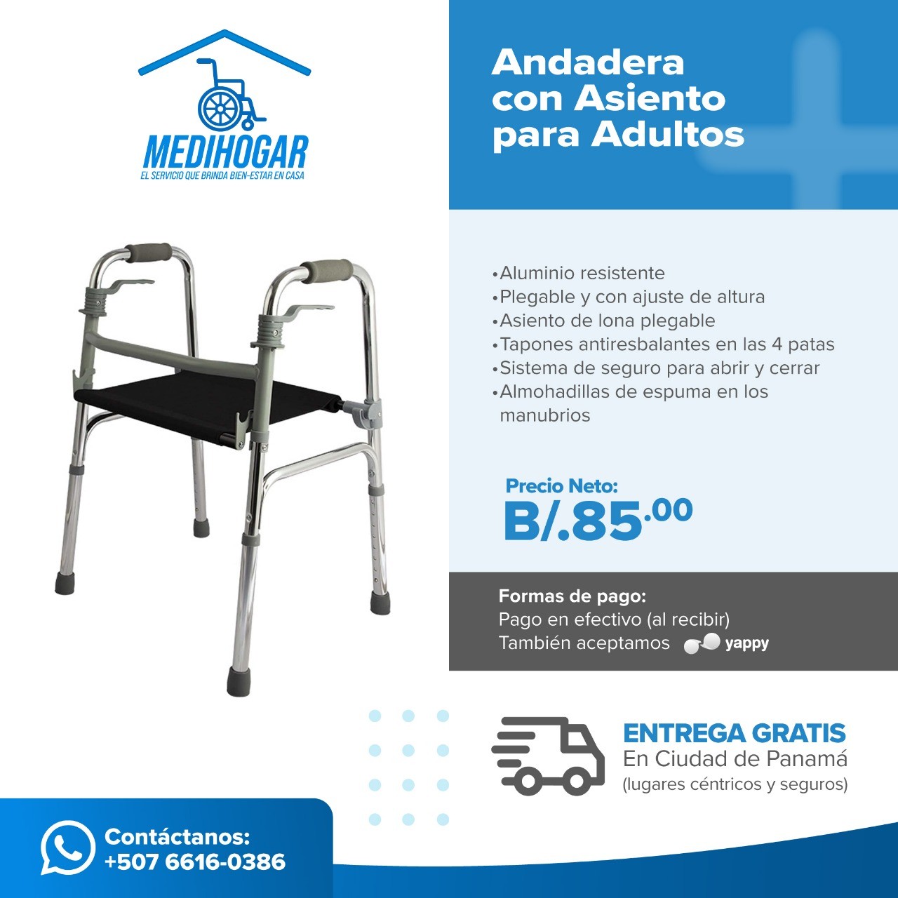 ANDADERAS – CAMINADORAS 4 DIFERENTES MODELOS “NUEVAS