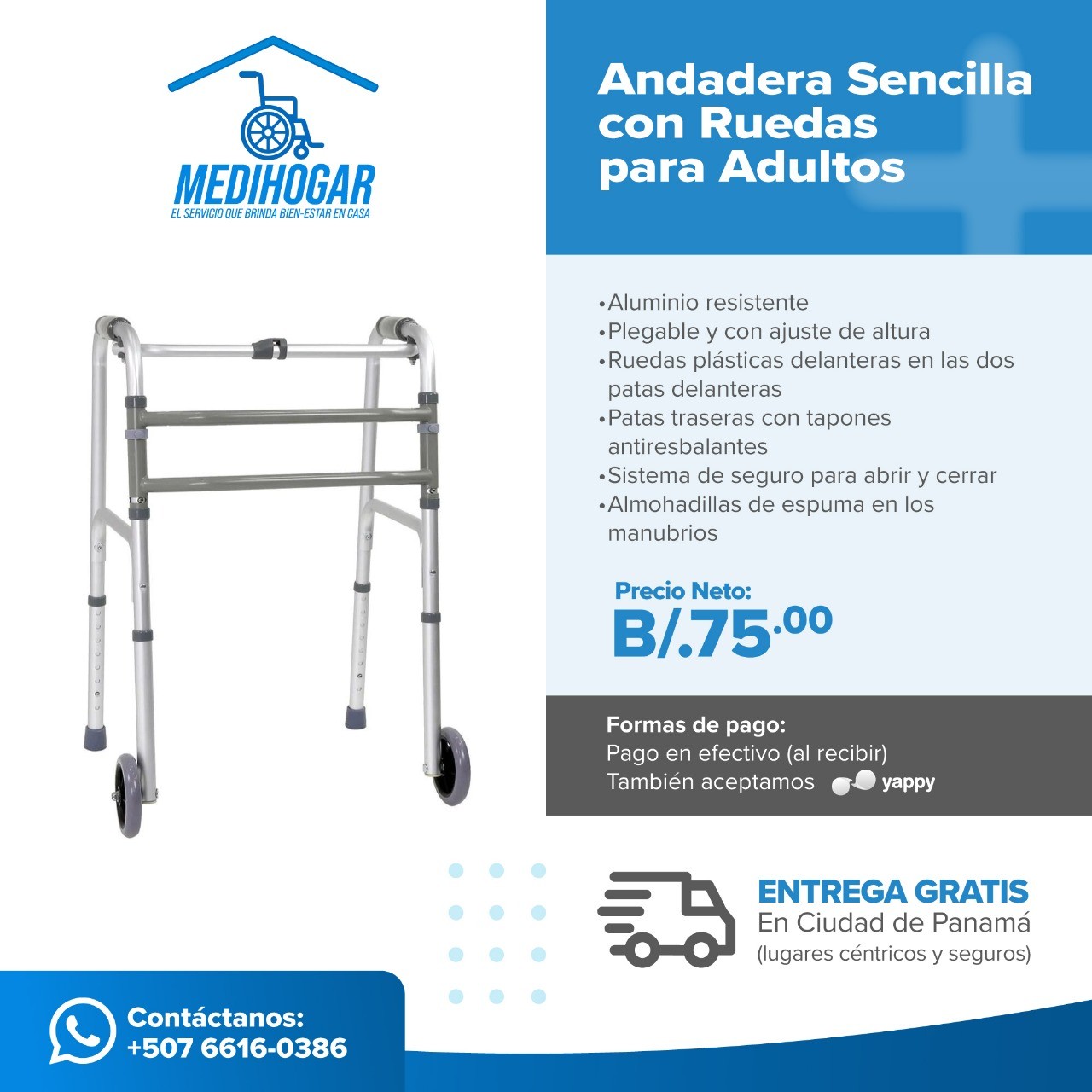 ANDADERAS – CAMINADORAS 4 DIFERENTES MODELOS “NUEVAS