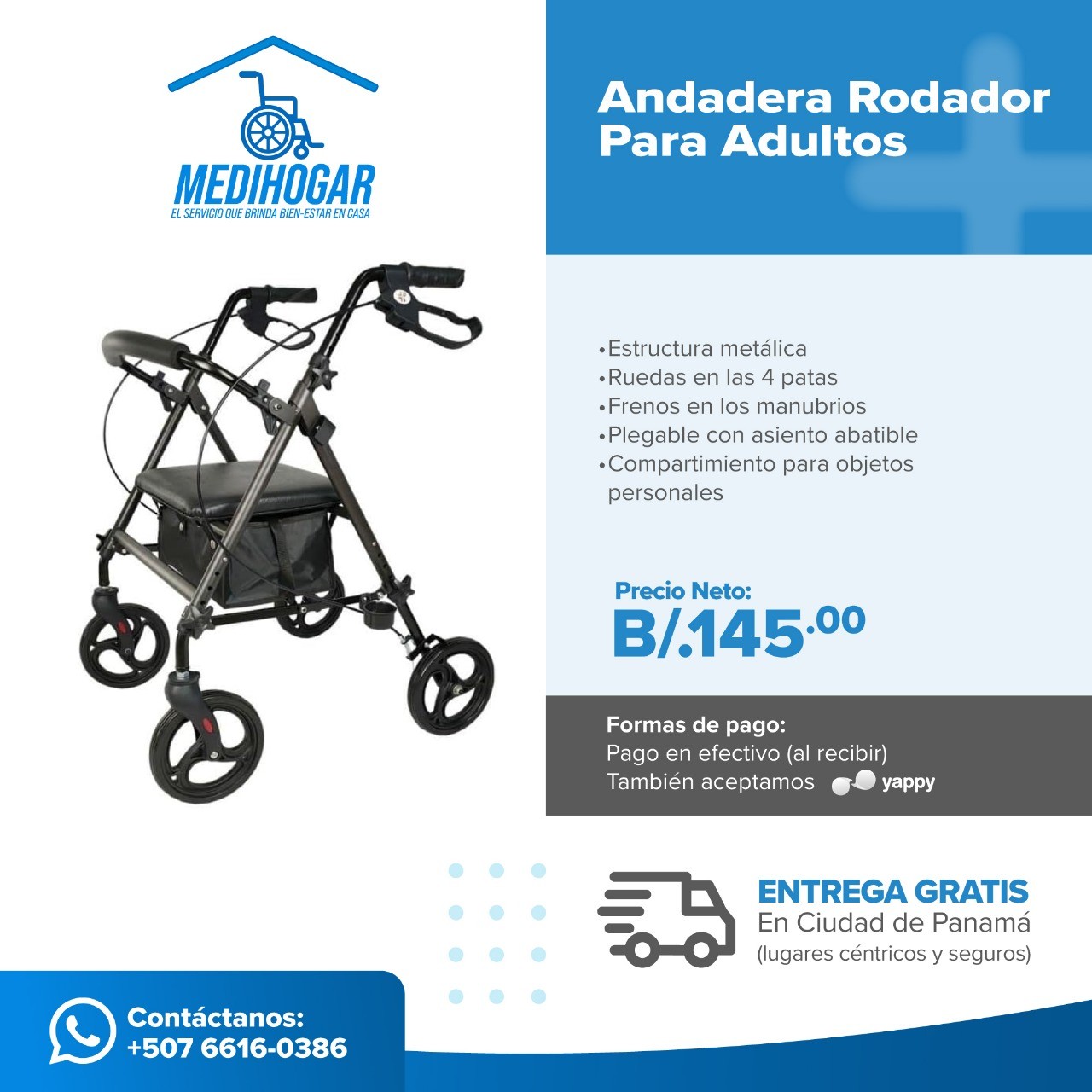ANDADERAS – CAMINADORAS 4 DIFERENTES MODELOS “NUEVAS