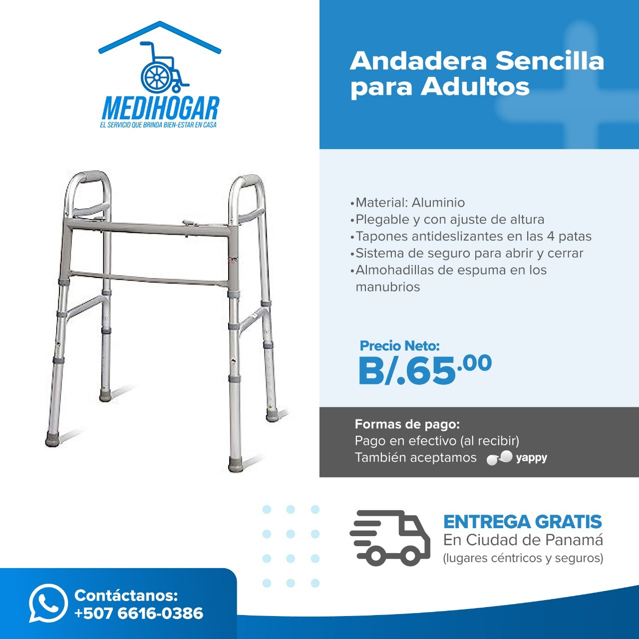 ANDADERAS – CAMINADORAS 4 DIFERENTES MODELOS “NUEVAS