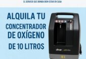 ALQUILER DE CONCENTRADOR DE OXIGENO MEDICO DE 10 LITROS