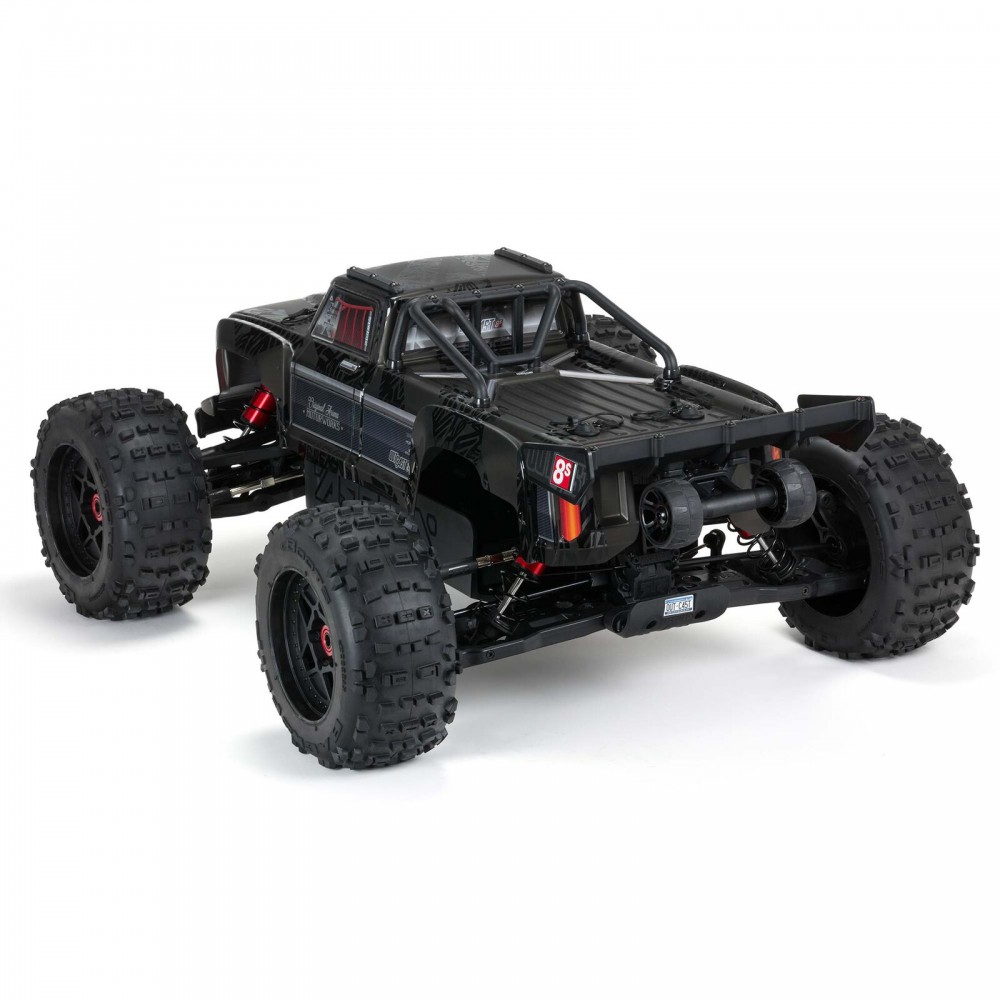 Arrma 1/5 Outcast 8S EXB 4X4 Roller Brushless Stunt Truck, Black (MEGATRONTOYS)