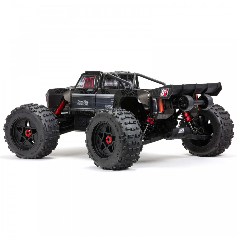 Arrma 1/5 Outcast 8S EXB 4X4 Roller Brushless Stunt Truck, Black (MEGATRONTOYS)