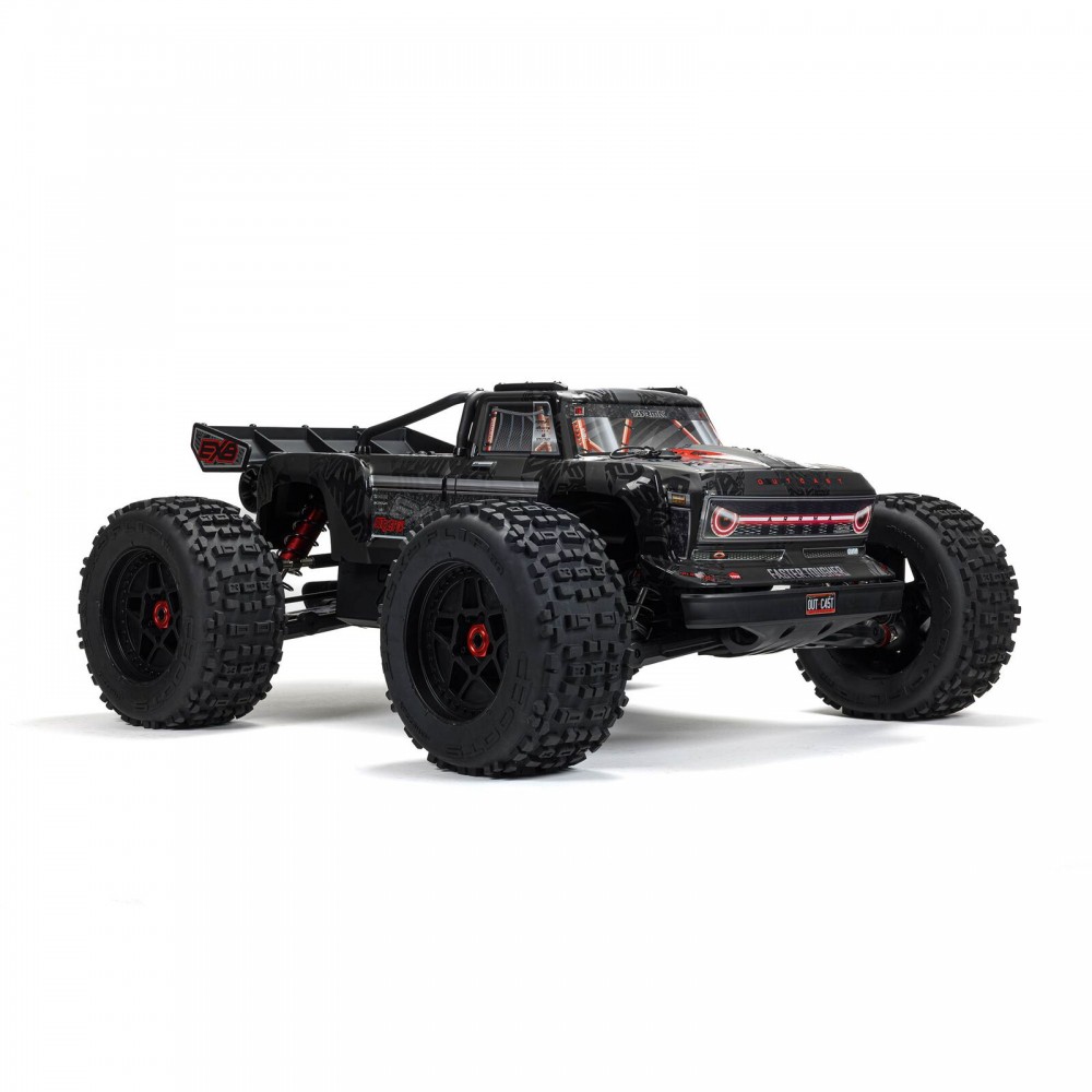 Arrma 1/5 Outcast 8S EXB AVC 4X4 RTR Brushless Stunt Truck, Black (MEGATRONTOYS)