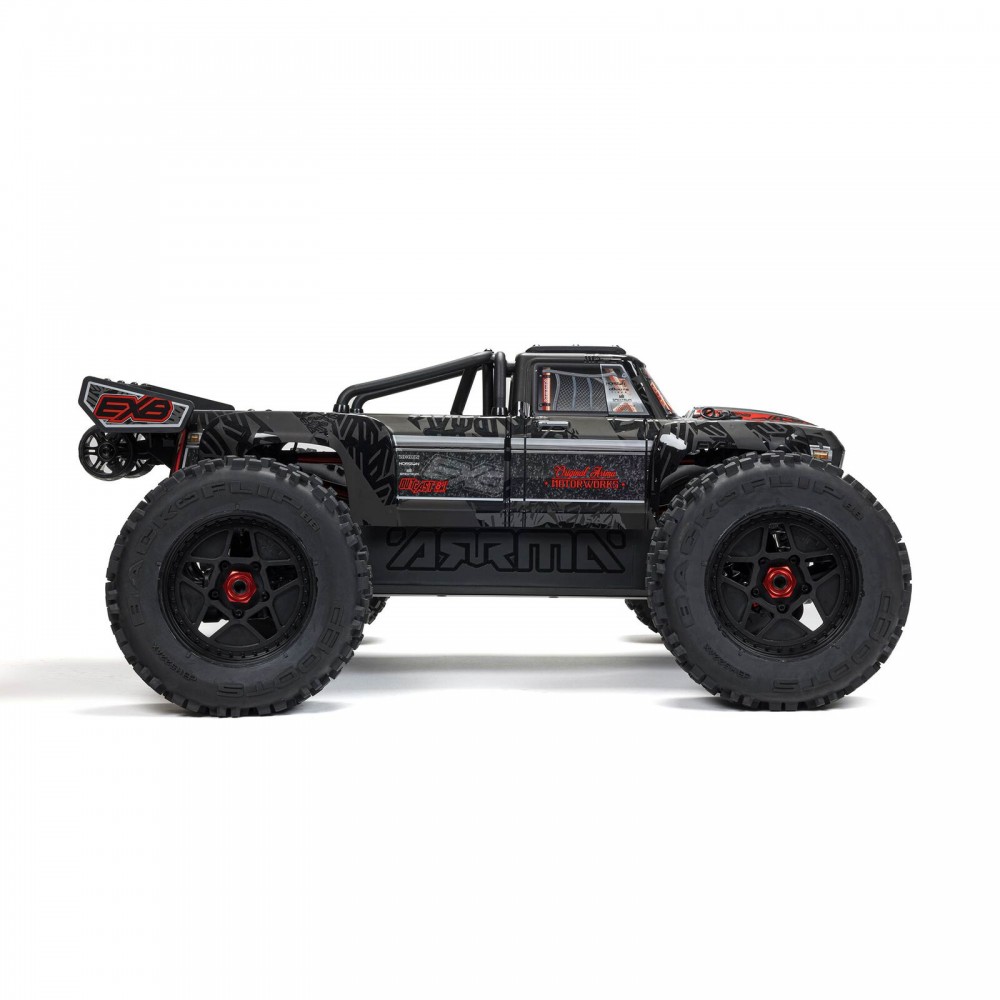 Arrma 1/5 Outcast 8S EXB AVC 4X4 RTR Brushless Stunt Truck, Black (MEGATRONTOYS)
