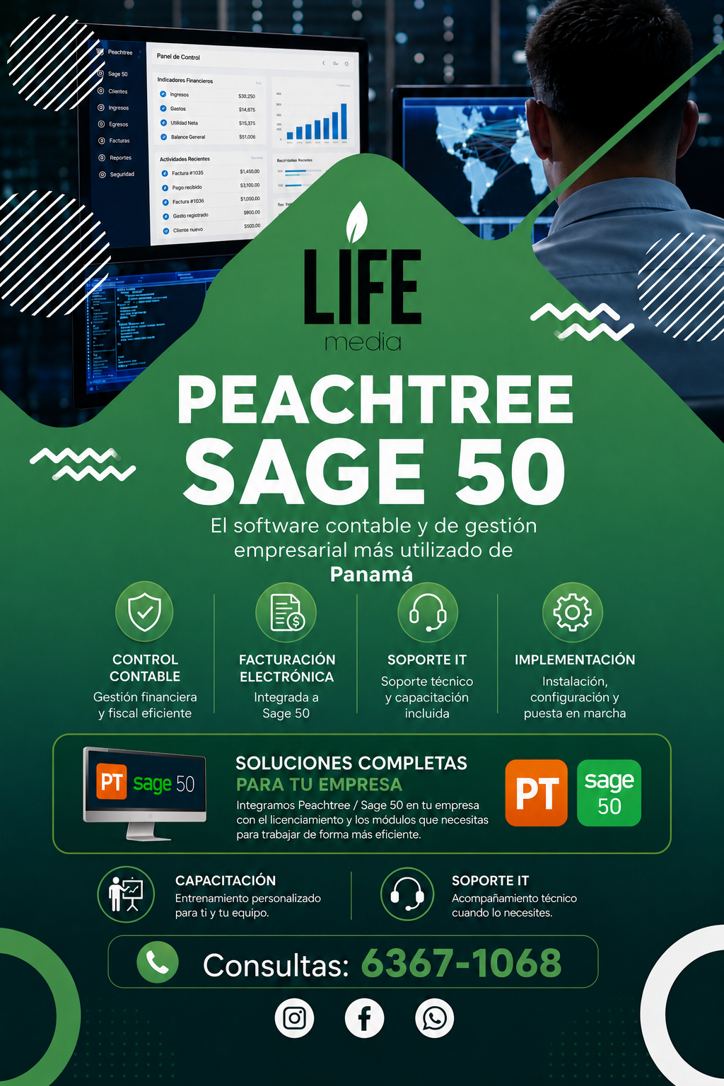 Sage 50 Peachtree | Soporte Completo y Consultoría | LICENCIA PERPETUA
