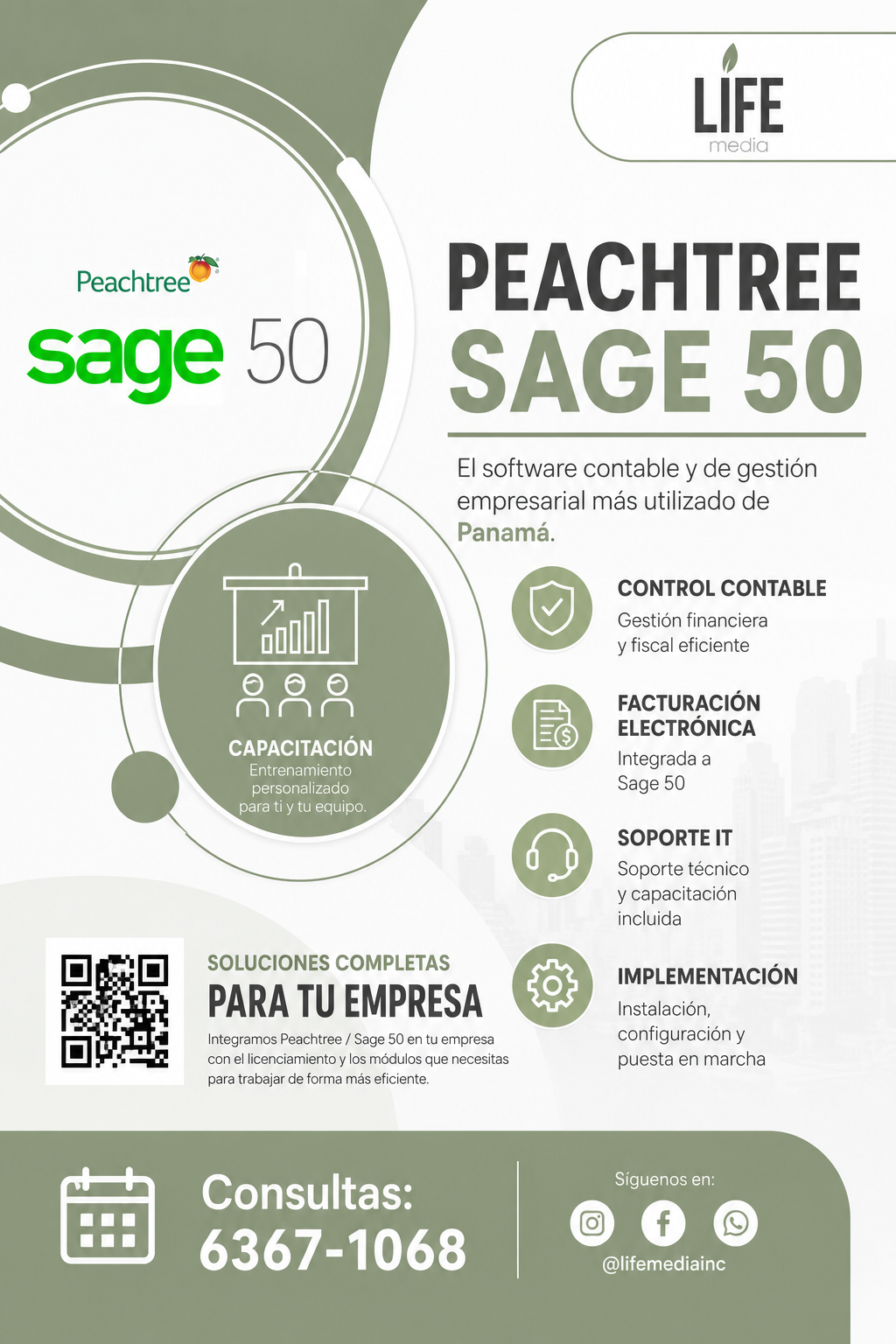 Sage 50 Peachtree | Soporte Completo y Consultoría | LICENCIA PERPETUA