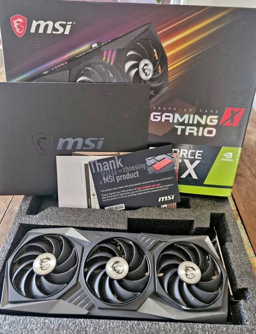 Productos originales y nuevos: GEFORCE RTX 3060 TI GAMING X TRIO / GEFORCE RTX 3090 / GEFORCE RTX 3060