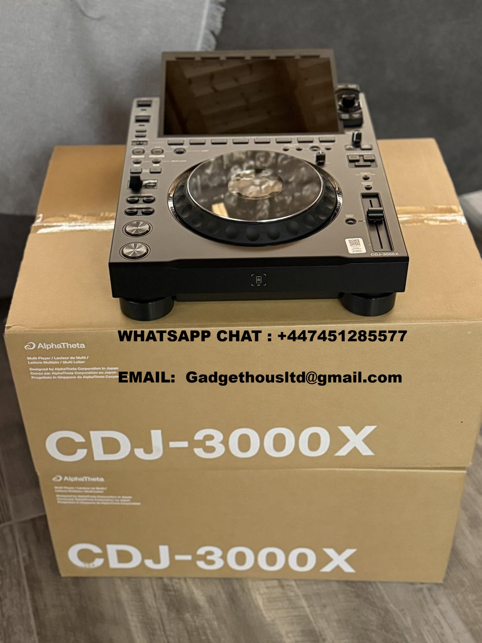 Pioneer DJ OPUS-QUAD, Pioneer DJ XDJ-RX3, Pioneer XDJ-XZ, Pioneer DJ DDJ-FLX10,  AlphaTheta XDJ-AZ, AlphaTheta OMNIS-DUO,  AlphaTheta DDJ-GRV6, Pioneer DDJ-1000, Pioneer DDJ-1000SRT, Pioneer DJ DDJ-REV7,  AlphaTheta  CDJ-3000X, AlphaTheta Euphonia, Pioneer CDJ-3000, Pioneer DJ DJM-A9,  Pioneer CDJ-2000NXS2, Pioneer DJM-900NXS2, Pioneer DJ DJM-V10 ,  Denon DJ Prime 4+